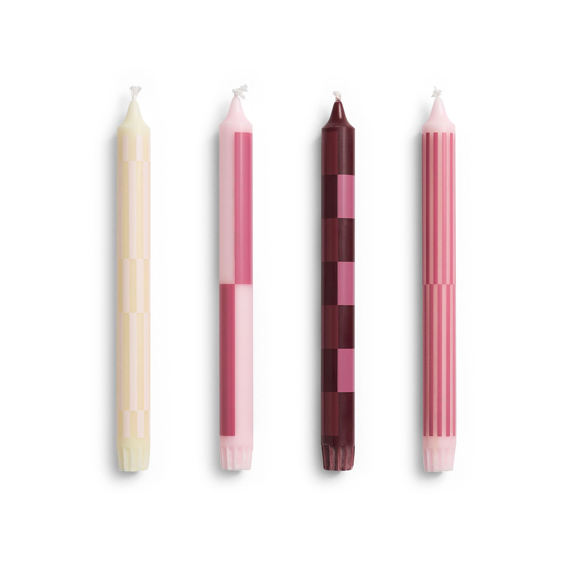 Pattern Candle Set of 4