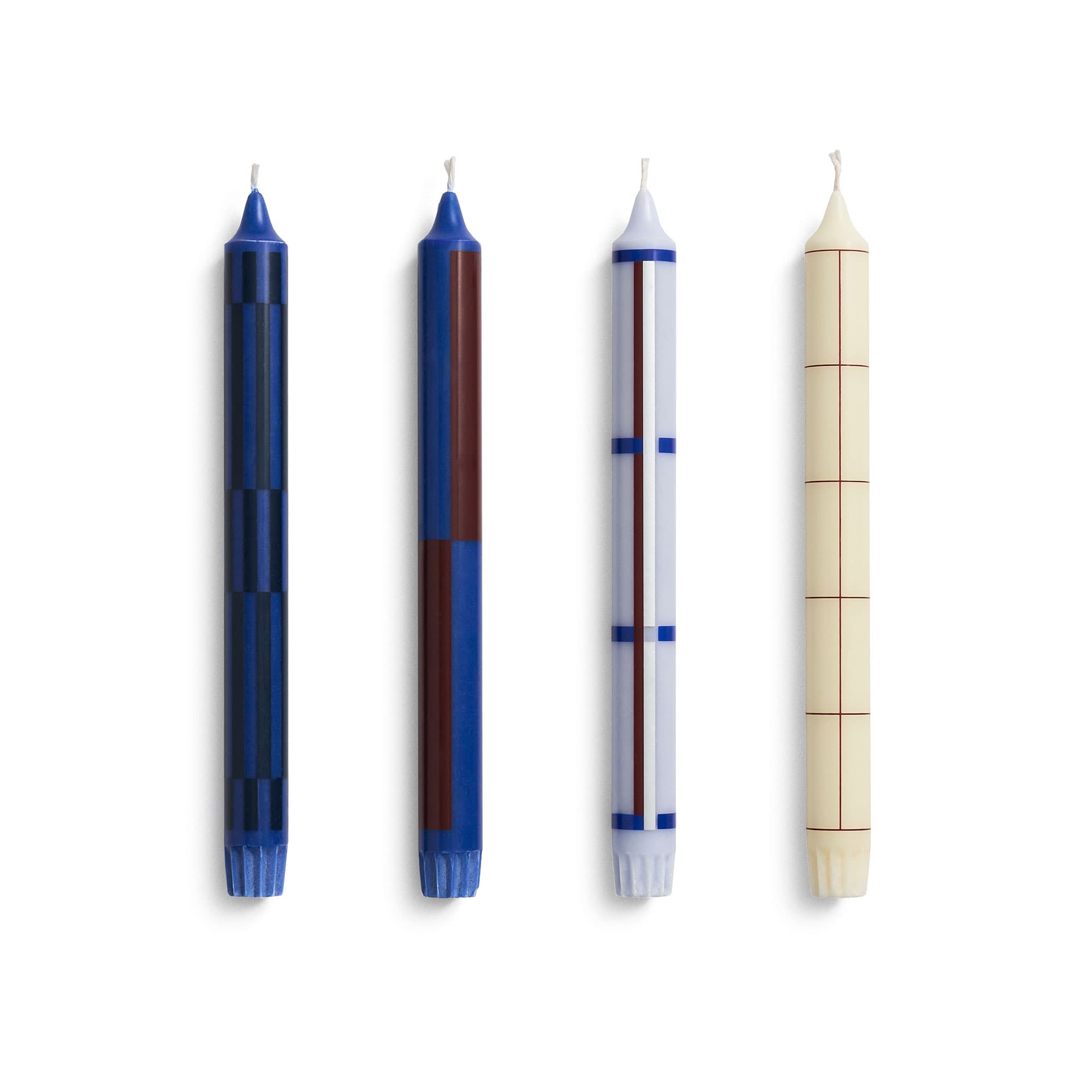 Pattern Candle Set of 4