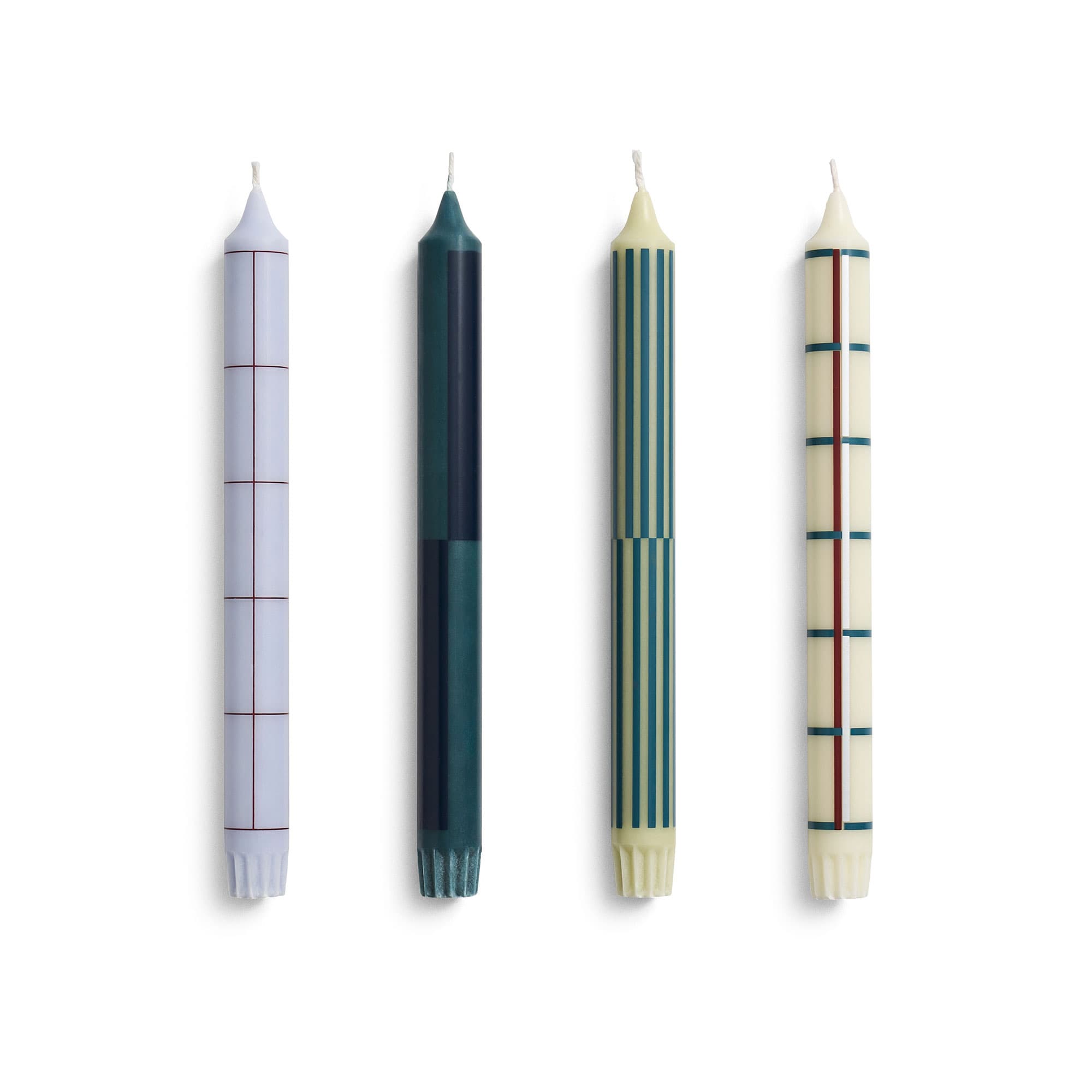 Pattern Candle Set of 4