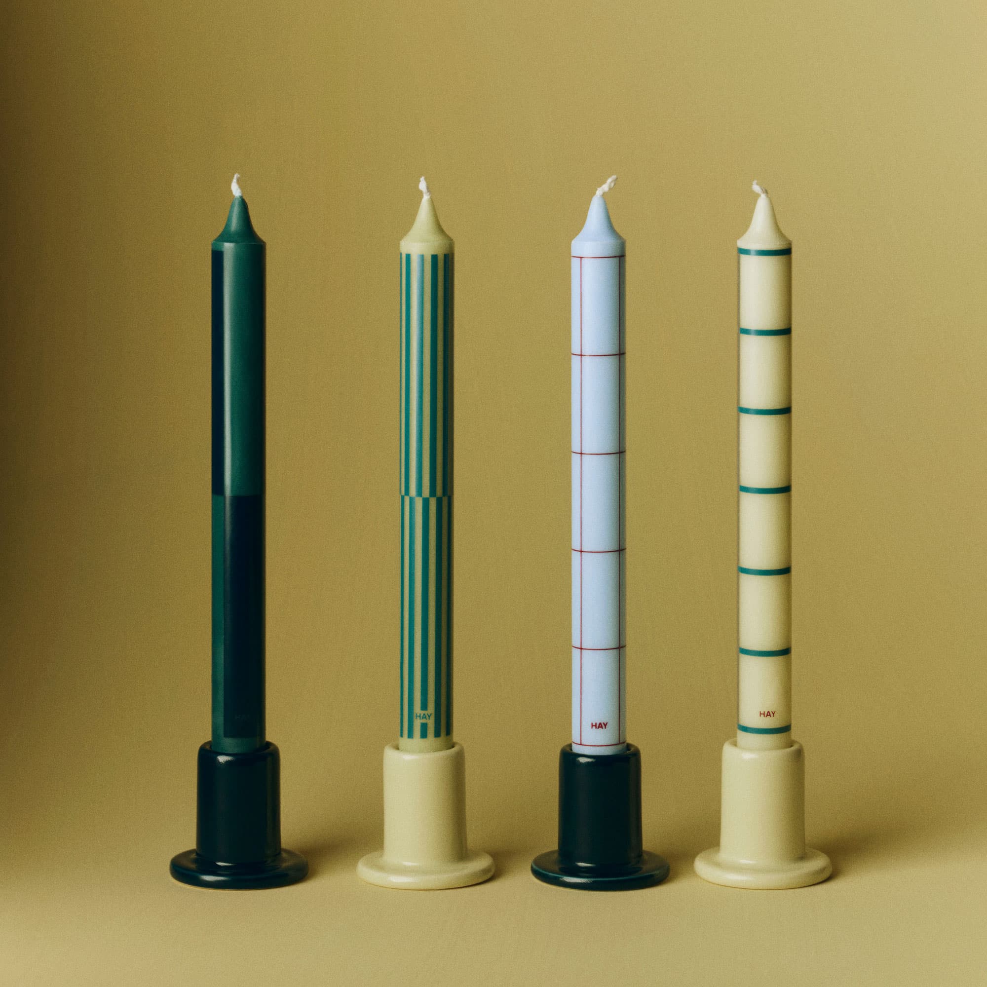 Pattern Candle Set of 4